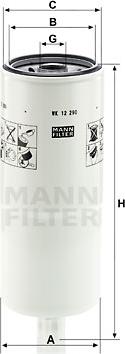 Mann-Filter WK 12 290 - Degvielas filtrs autodraugiem.lv