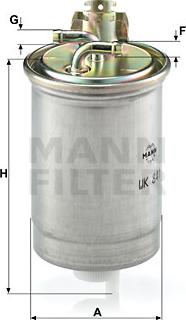 Mann-Filter WK 841 - Degvielas filtrs autodraugiem.lv