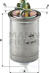 Mann-Filter WK 842/4 - Degvielas filtrs autodraugiem.lv