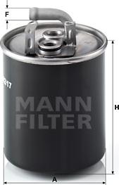 Mann-Filter WK 842/17 - Degvielas filtrs autodraugiem.lv