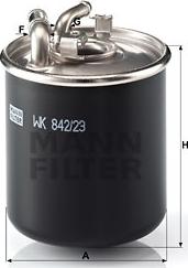 Mann-Filter WK 842/23 x - Degvielas filtrs autodraugiem.lv