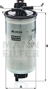 Mann-Filter WK 853/4 z - Degvielas filtrs autodraugiem.lv