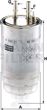 Mann-Filter WK 853/21 - Degvielas filtrs autodraugiem.lv