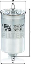 Mann-Filter WK 853 - Degvielas filtrs autodraugiem.lv