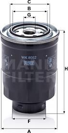 Mann-Filter WK 8052 z - Degvielas filtrs autodraugiem.lv