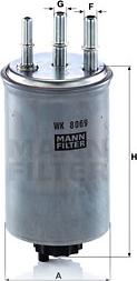 Mann-Filter WK 8069 - Degvielas filtrs autodraugiem.lv
