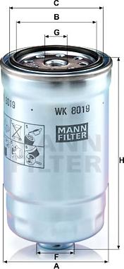 Mann-Filter WK 8019 - Degvielas filtrs autodraugiem.lv