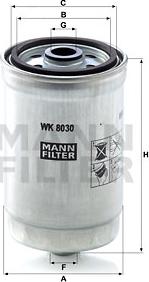 Mann-Filter WK 8030 - Degvielas filtrs autodraugiem.lv
