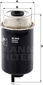 Mann-Filter WK 8038 - Degvielas filtrs autodraugiem.lv
