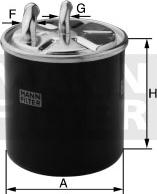 Mann-Filter WK 820/8 - Degvielas filtrs autodraugiem.lv