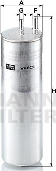 Mann-Filter WK 8020 - Degvielas filtrs autodraugiem.lv
