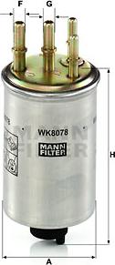 Mann-Filter WK 8078 - Degvielas filtrs autodraugiem.lv