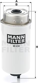 Mann-Filter WK 8193 - Degvielas filtrs autodraugiem.lv
