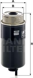 Mann-Filter WK 8160 - Degvielas filtrs autodraugiem.lv