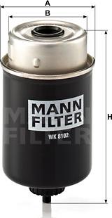 Mann-Filter WK 8102 - Degvielas filtrs autodraugiem.lv