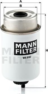 Mann-Filter WK 8107 - Degvielas filtrs autodraugiem.lv