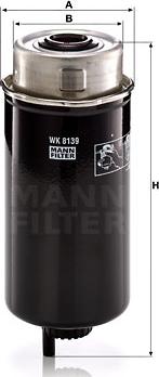 Mann-Filter WK 8139 - Degvielas filtrs autodraugiem.lv