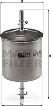 Mann-Filter WK 832/2 - Degvielas filtrs autodraugiem.lv