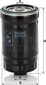 Mann-Filter WK 820/5 - Degvielas filtrs autodraugiem.lv