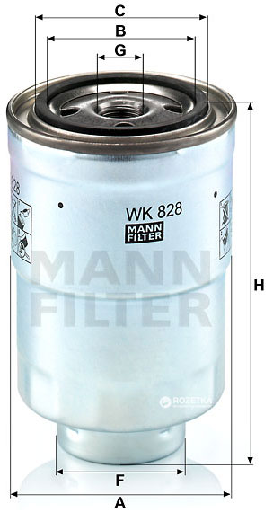 Mann-Filter WK 828 - Degvielas filtrs autodraugiem.lv