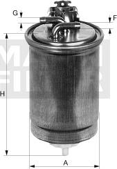 Mann-Filter WK 823/3 - Degvielas filtrs autodraugiem.lv