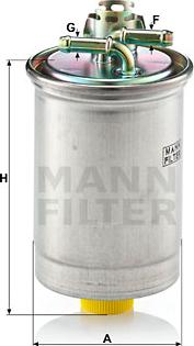 Mann-Filter WK 823 - Degvielas filtrs autodraugiem.lv