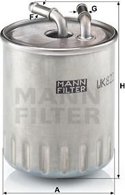 Mann-Filter WK 822/3 - Degvielas filtrs autodraugiem.lv