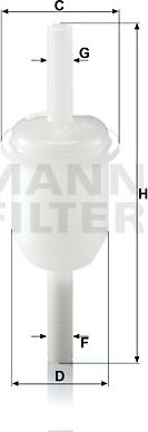 Mann-Filter WK 31/4 (10) - Degvielas filtrs autodraugiem.lv