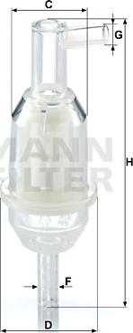 Mann-Filter WK 31/5 - Degvielas filtrs autodraugiem.lv