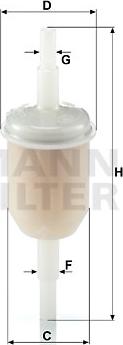 Mann-Filter WK 31/2 (10) - Degvielas filtrs autodraugiem.lv