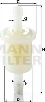 Mann-Filter WK 21 (10) - Degvielas filtrs autodraugiem.lv