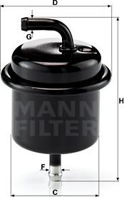 Mann-Filter WK 710 - Degvielas filtrs autodraugiem.lv