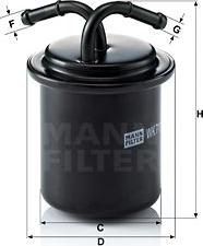 Mann-Filter WK 711 - Degvielas filtrs autodraugiem.lv