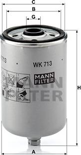 Mann-Filter WK 713 - Degvielas filtrs autodraugiem.lv