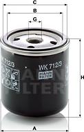 Mann-Filter WK 712/3 - Degvielas filtrs autodraugiem.lv