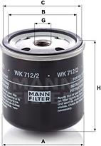 Mann-Filter WK 712/2 - Degvielas filtrs autodraugiem.lv