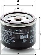 Mann-Filter WK 78 - Degvielas filtrs autodraugiem.lv