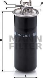 Mann-Filter WK 735/1 - Degvielas filtrs autodraugiem.lv