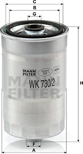 Mann-Filter WK 730/2 x - Degvielas filtrs autodraugiem.lv