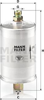 Mann-Filter WK 726 - Degvielas filtrs autodraugiem.lv