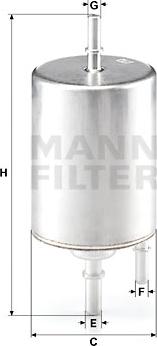 Mann-Filter WK 720/4 - Degvielas filtrs autodraugiem.lv