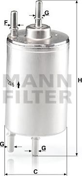Mann-Filter WK 720/6 - Degvielas filtrs autodraugiem.lv