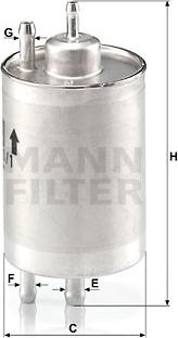 Mann-Filter WK 720/1 - Degvielas filtrs autodraugiem.lv