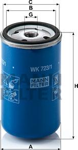 Mann-Filter WK 723/1 - Degvielas filtrs autodraugiem.lv