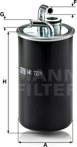 Mann-Filter WK 722/1 - Degvielas filtrs autodraugiem.lv