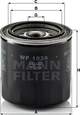 Mann-Filter WP 1026 - Eļļas filtrs autodraugiem.lv