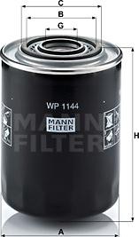 Mann-Filter WP 1144 - Eļļas filtrs autodraugiem.lv