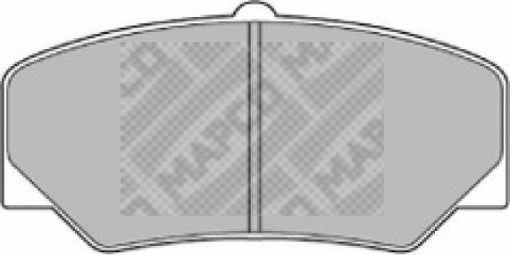 Mapco 6274 - Bremžu uzliku kompl., Disku bremzes autodraugiem.lv