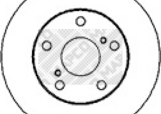 Mapco 15556 - Bremžu diski autodraugiem.lv