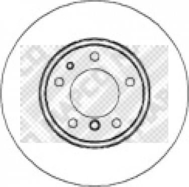 Mapco 15663 - Bremžu diski autodraugiem.lv